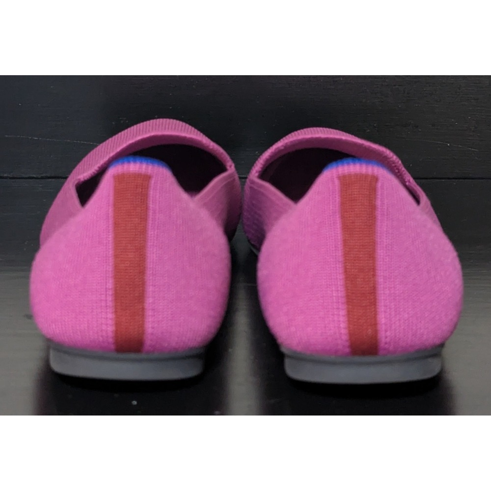 Rothy's Women's Almond Toe Knit Loafer Shoes 8 1/2 Fuchsia - Picture 6 of 9